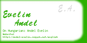 evelin andel business card